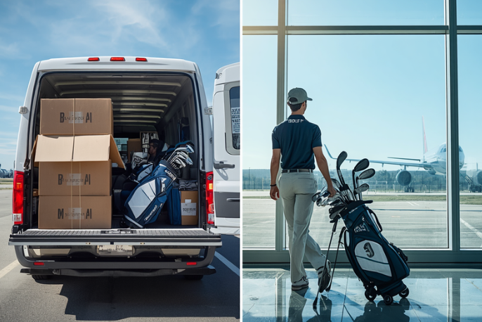 golfer-comparing-shipping-golf-clubs-and-flying-with-golf-travel-bag